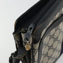 GUCCI GG Supreme Sherry Line Shoulder Bag PVC Navy Gold 41 02 013 Auth fm5338-10