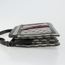 GUCCI GG Supreme Sherry Line Shoulder Bag PVC Navy Gold 41 02 013 Auth fm5338-4