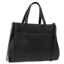 LOEWE Hand Bag Leather 2way Black Gold Auth fm5339-1