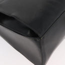 LOEWE Hand Bag Leather 2way Black Gold Auth fm5339-9