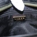 LOEWE Hand Bag Leather 2way Black Gold Auth fm5339-20