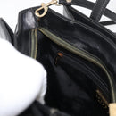 LOEWE Hand Bag Leather 2way Black Gold Auth fm5339-23