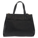LOEWE Hand Bag Leather 2way Black Gold Auth fm5339-13