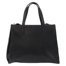 LOEWE Hand Bag Leather 2way Black Gold Auth fm5339-2