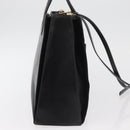 LOEWE Hand Bag Leather 2way Black Gold Auth fm5339-4