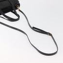 LOEWE Hand Bag Leather 2way Black Gold Auth fm5339-8