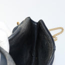 Christian Dior Trotter Canvas Chain Shoulder Bag Navy Gold Auth fm5340-18