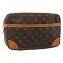 LOUIS VUITTON Monogram Compiegne 28 Clutch Bag M51845 LV Auth fm5342-1