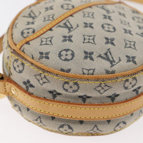 LOUIS VUITTON Monogram Mini Jeanne PM Shoulder Bag Blue M92001 LV Auth fm5343