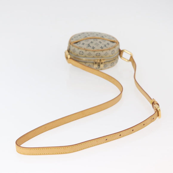 LOUIS VUITTON Monogram Mini Jeanne PM Shoulder Bag Blue M92001 LV Auth fm5343