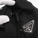PRADA Purse Shoulder Bag Nylon Black Silver Auth fm5344-9