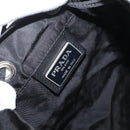 PRADA Purse Shoulder Bag Nylon Black Silver Auth fm5344-10