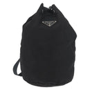 PRADA Purse Shoulder Bag Nylon Black Silver Auth fm5344-13