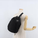 PRADA Purse Shoulder Bag Nylon Black Silver Auth fm5344-21