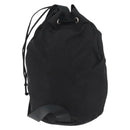 PRADA Purse Shoulder Bag Nylon Black Silver Auth fm5344-2