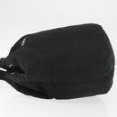 PRADA Purse Shoulder Bag Nylon Black Silver Auth fm5344-4