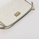 Christian Dior Honeycomb Canvas Clutch Bag PVC 3 Set White Black Auth fm5350-17