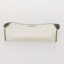 Christian Dior Honeycomb Canvas Clutch Bag PVC 3 Set White Black Auth fm5350-18