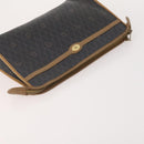 Christian Dior Honeycomb Canvas Clutch Bag PVC 3 Set White Black Auth fm5350-5