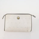 Christian Dior Honeycomb Canvas Clutch Bag PVC 3 Set White Black Auth fm5350-8