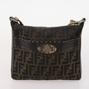 FENDI Zucca Canvas Umhängetasche Wildleder PVC 4er Set Schwarz Braun Pink Auth fm5351-16