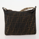 FENDI Zucca Canvas Umhängetasche Wildleder PVC 4er Set Schwarz Braun Pink Auth fm5351-17
