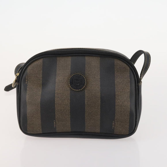 FENDI Zucca Canvas Umhängetasche Wildleder PVC 4er Set Schwarz Braun Pink Auth fm5351