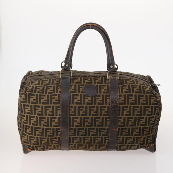 FENDI Zucca Canvas Umhängetasche Wildleder PVC 4er Set Schwarz Braun Pink Auth fm5351
