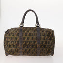 FENDI Zucca Canvas Umhängetasche Wildleder PVC 4er Set Schwarz Braun Pink Auth fm5351-3