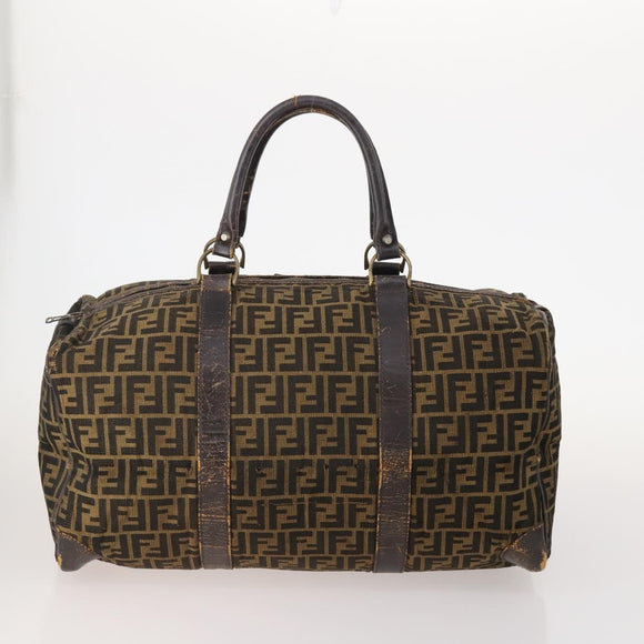 FENDI Zucca Canvas Umhängetasche Wildleder PVC 4er Set Schwarz Braun Pink Auth fm5351