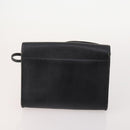Christian Dior Honeycomb Canvas Bag Leather PVC 5 Set Black Brown Auth fm5352-13