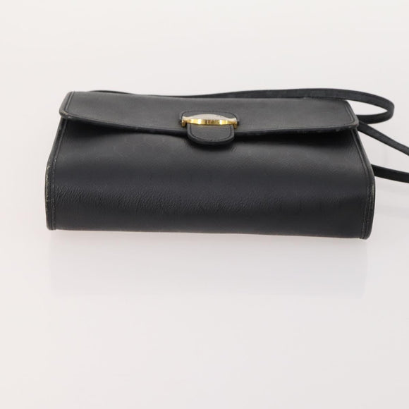 Christian Dior Honeycomb Canvas Bag Leather PVC 5 Set Black Brown Auth fm5352