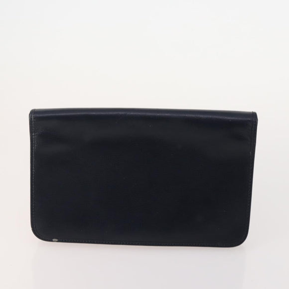 Christian Dior Honeycomb Canvas Bag Leather PVC 5 Set Black Brown Auth fm5352