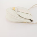 SAINT LAURENT Shoulder Bag PVC 2 Set Brown White Auth fm5353-12