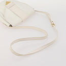 SAINT LAURENT Shoulder Bag PVC 2 Set Brown White Auth fm5353-13