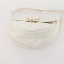 SAINT LAURENT Shoulder Bag PVC 2 Set Brown White Auth fm5353-15