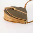 SAINT LAURENT Shoulder Bag PVC 2 Set Brown White Auth fm5353-4