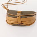SAINT LAURENT Shoulder Bag PVC 2 Set Brown White Auth fm5353-7