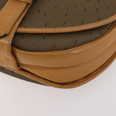 SAINT LAURENT Shoulder Bag PVC 2 Set Brown White Auth fm5353-8