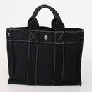 HERMES Fourre Tout Tote Bag Canvas 5 Set Navy Black Khaki Auth fm5354-12