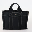 HERMES Fourre Tout Tote Bag Canvas 5 Set Navy Black Khaki Auth fm5354-13