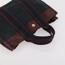 HERMES Fourre Tout Tote Bag Canvas 5 Set Navy Black Khaki Auth fm5354-24