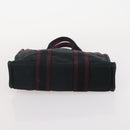 HERMES Fourre Tout Tote Bag Canvas 5 Set Navy Black Khaki Auth fm5354-25