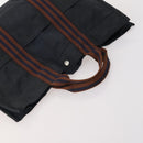 HERMES Fourre Tout Tote Bag Canvas 5 Set Navy Black Khaki Auth fm5354-9