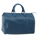 LOUIS VUITTON Epi Speedy 30 Hand Bag Toledo Blue M43005 LV Auth fm5357-1