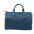 LOUIS VUITTON Epi Speedy 30 Hand Bag Toledo Blue M43005 LV Auth fm5357-2