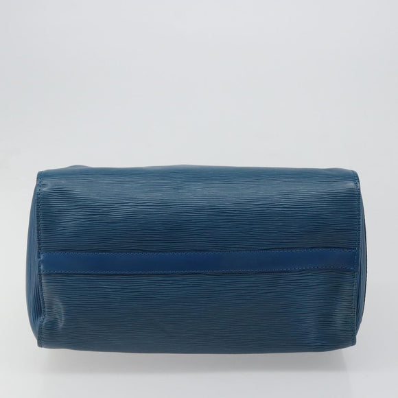 LOUIS VUITTON Epi Speedy 30 Hand Bag Toledo Blue M43005 LV Auth fm5357