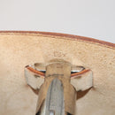 HERMES Herbag A Dos Hand Bag Canvas 2way White Silver Auth fm5359-12