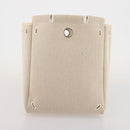 HERMES Herbag A Dos Hand Bag Canvas 2way White Silver Auth fm5359-27