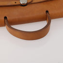 HERMES Herbag A Dos Hand Bag Canvas 2way White Silver Auth fm5359-8